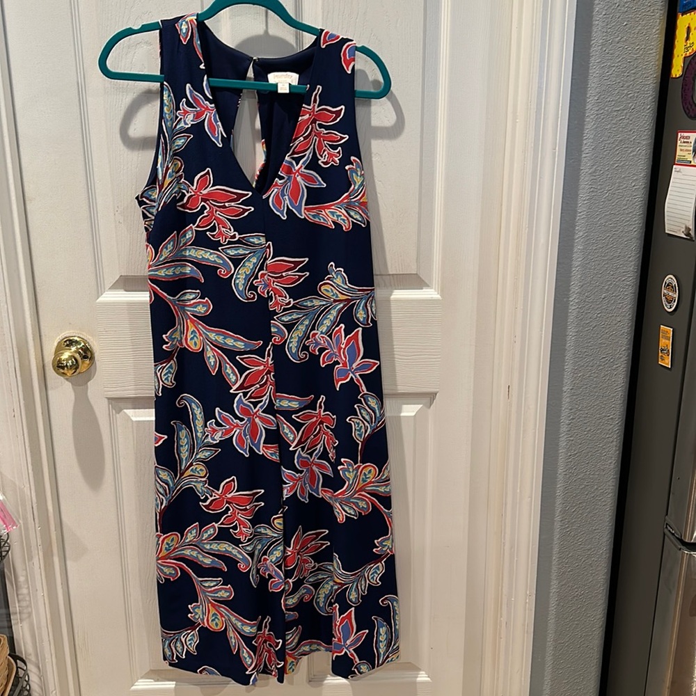 Laundry by SS Womenβs floral One-Piece sleeveless knee Length Jumpsuit